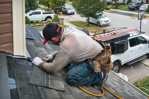 Professional Storm Damage Roof Repair technician working in Nicasio, CA